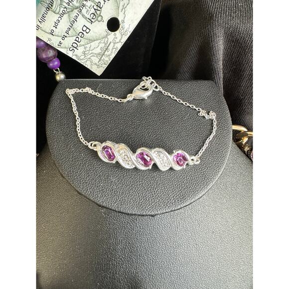 Shades of Green and Purple Jewelry Lots. Pre-Owned and Vintage. - Picture 12 of 16